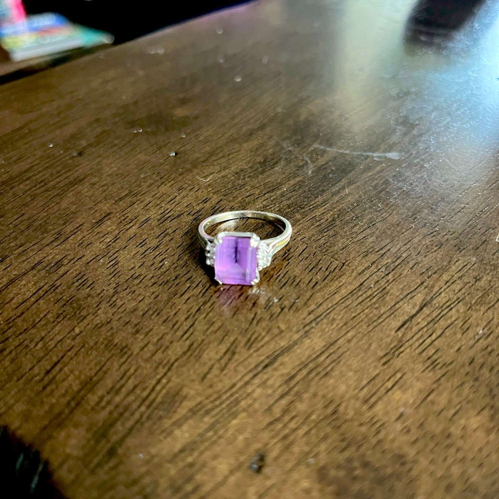 Amethyst cocktail ring
